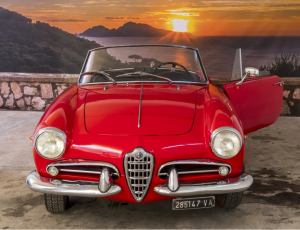 ALFA ROMEO -CLASSIC CAR RENTAL-HIRE – AMALFI COAST – Naples - SORRENTO